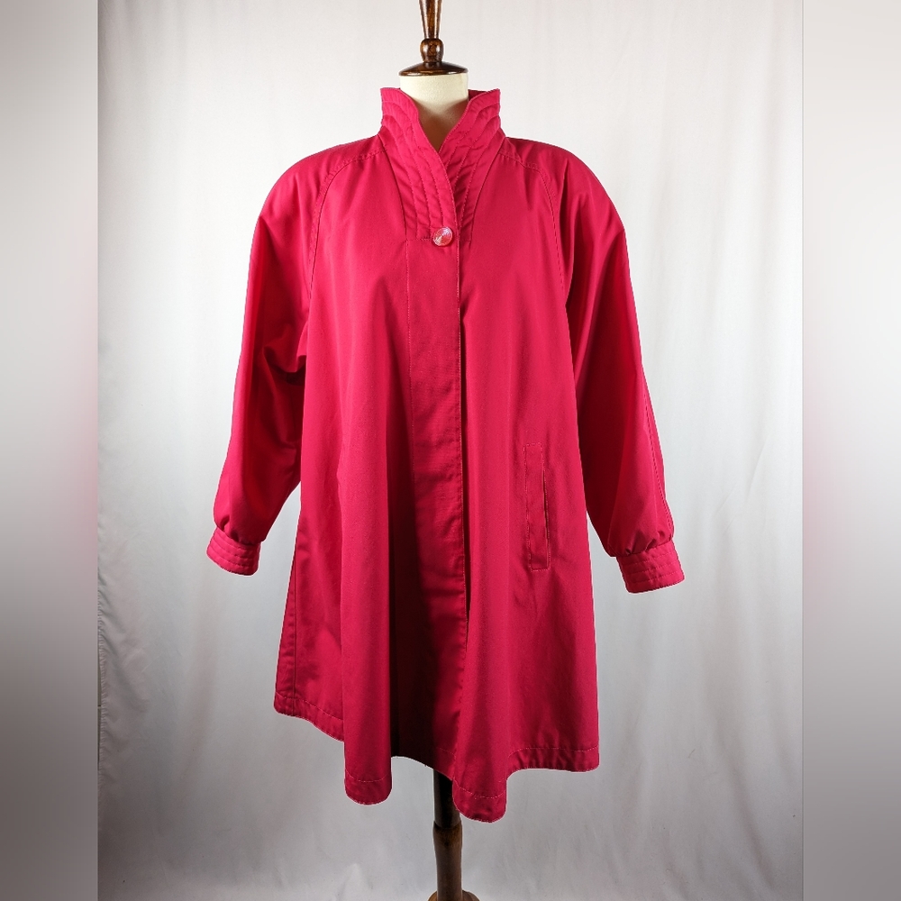 Street Fleet Vintage Retro 80s 90s Spring Fall Jacket Pink Button Barbie Sz 10